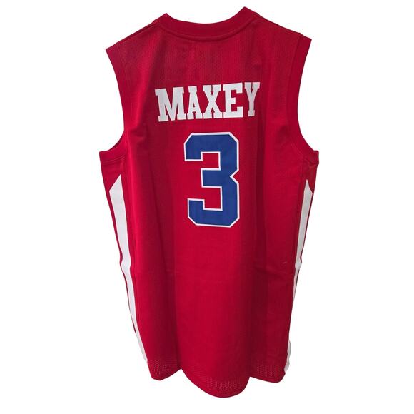 HeadGear Classics Sz 2XL Red Tyrese Maxey High School Basketball Jeresy - Picture 6 of 9